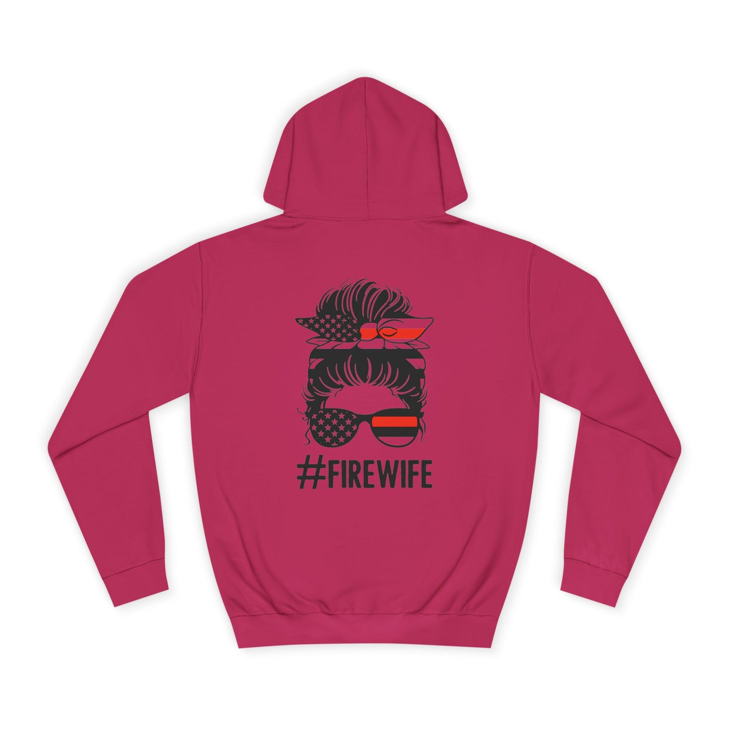 Firefighter Wife Unisex College Hoodie – Stylish Comfort for Celebrating Love & Dedication
