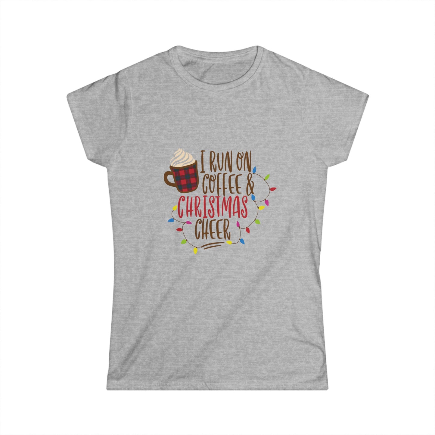 Holiday Coffee & Christmas Cheer Women's Softstyle Tee
