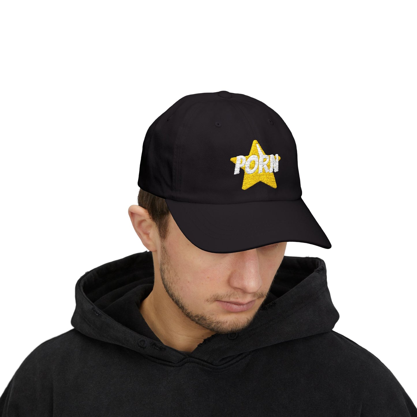 Playful Dad Cap with 'PORN' Design - Trendy Unisex Hat for Casual Wear, Great Gift for Him, Perfect for Summer Events, Festivals, funny hat, statement hat, gifts for her