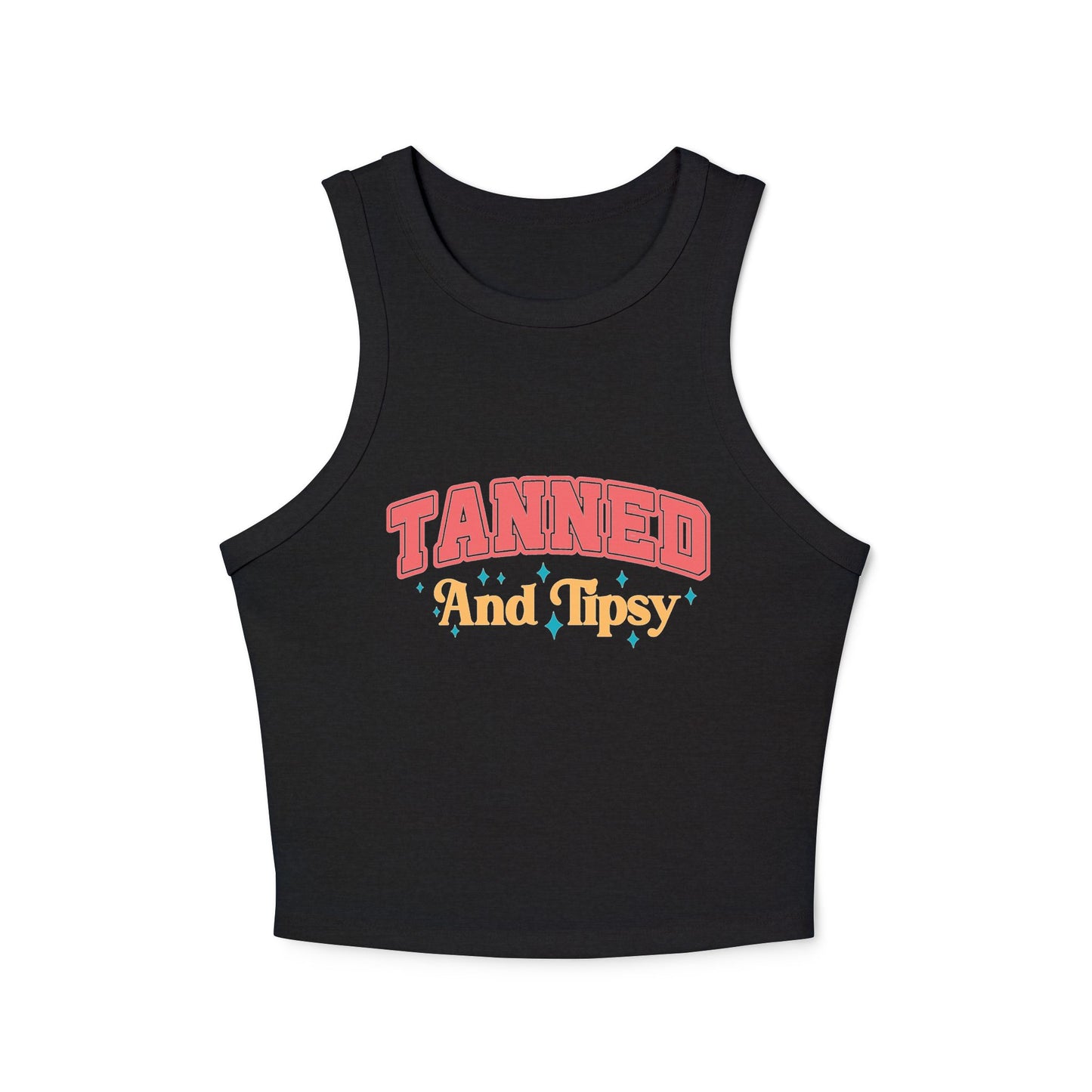 Tanned and Tipsy Tank Top, Summer Beachwear, Cute Summer Outfit, Gift for Her, Pool Party Essential, Vacation Top, Fun Graphic Tee