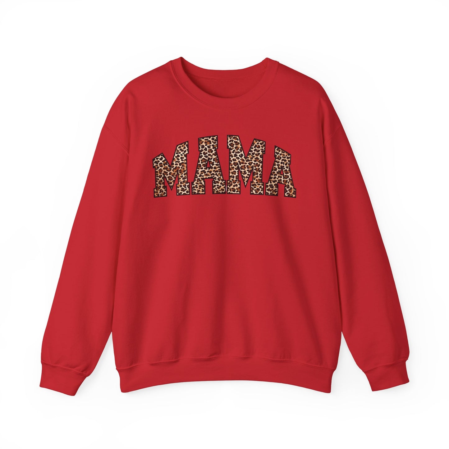 Mama Leopard Print Crewneck Sweatshirt - Unisex Heavy Blend™