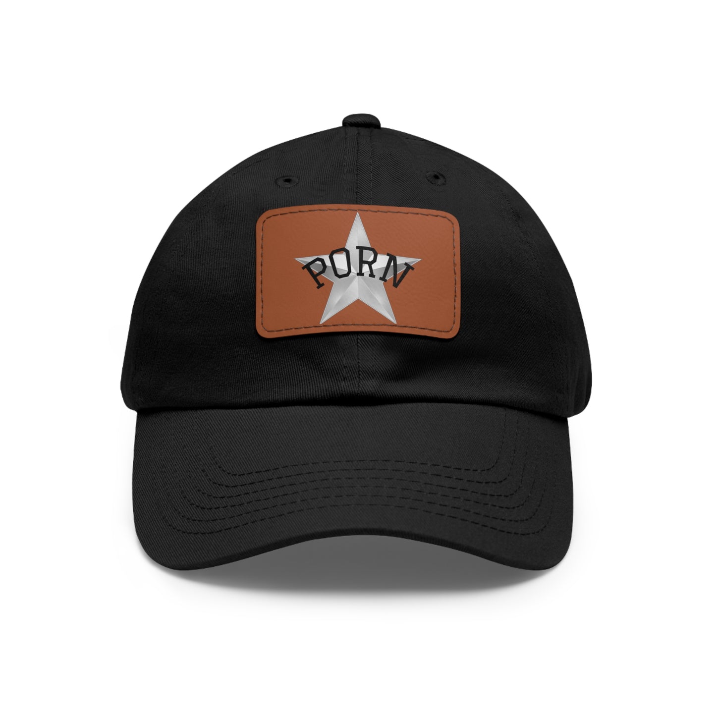 Stylish Dad Hat with Leather Patch, Casual Cap for Men, Summer Accessory, Fun Gift for Dads, Trendy Headwear. fun gifts for her, stylish womens hat