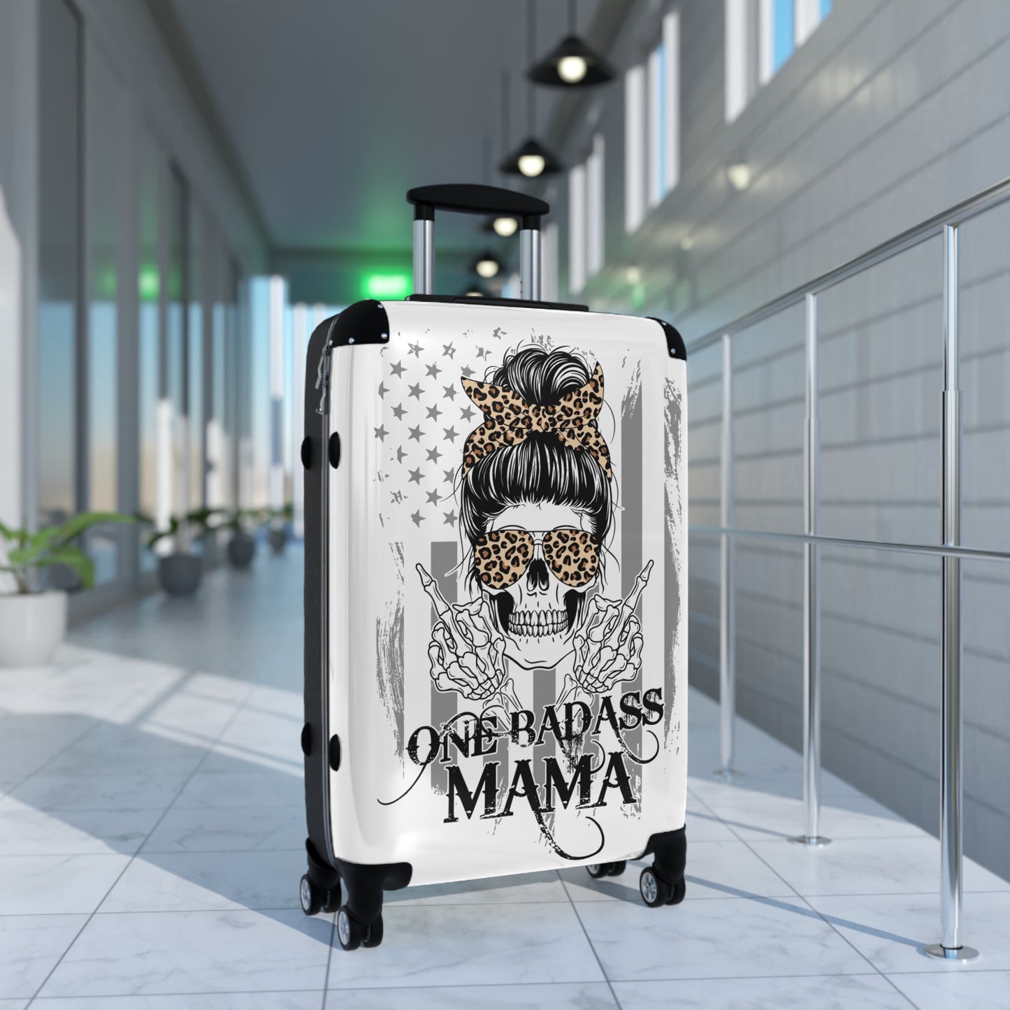 One Badass Mama Travel Suitcase - Stylish Luggage for Strong Moms