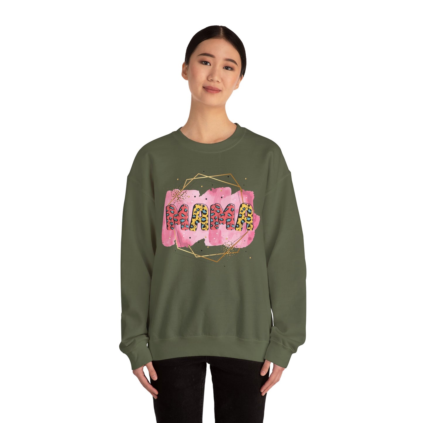 Mama Pride Crewneck Sweatshirt - Trendy Unisex Heavy Blend