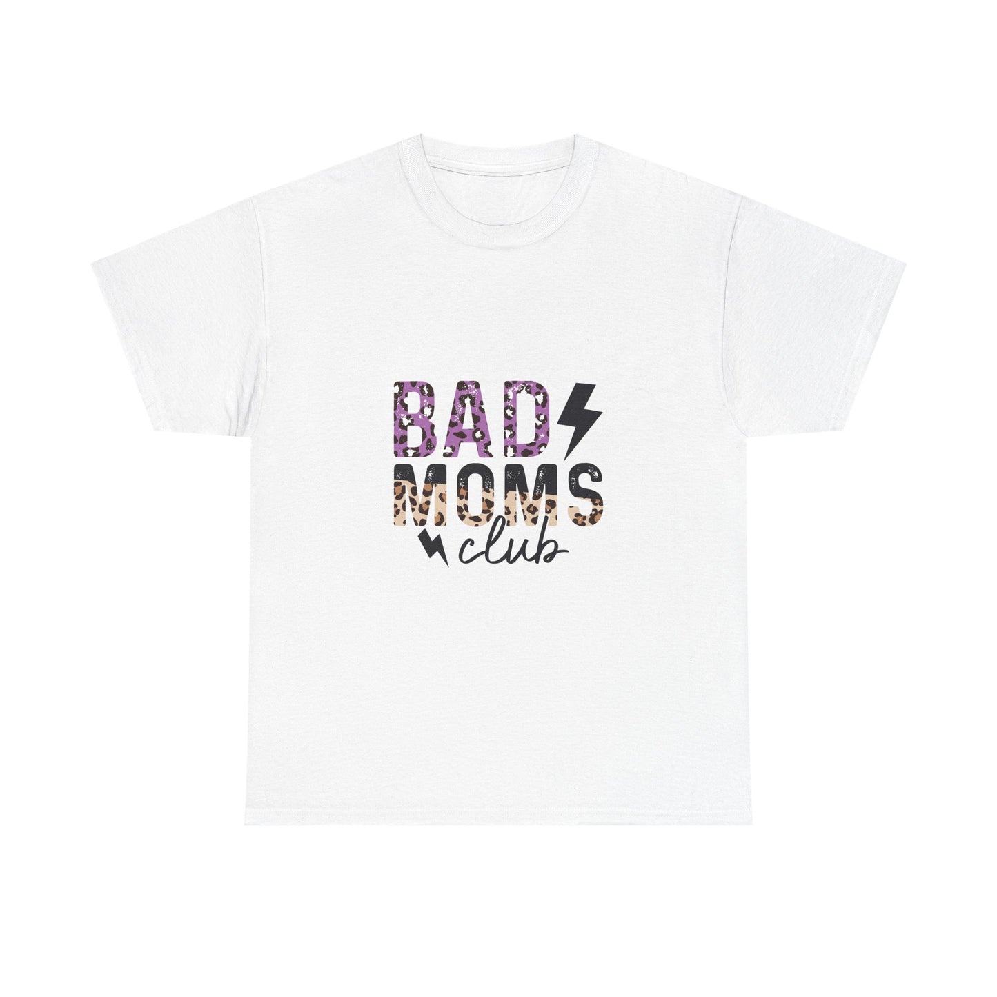 Bad Moms Club Unisex Heavy Cotton Tee - Fun & Stylish T-Shirt for Empowered Moms