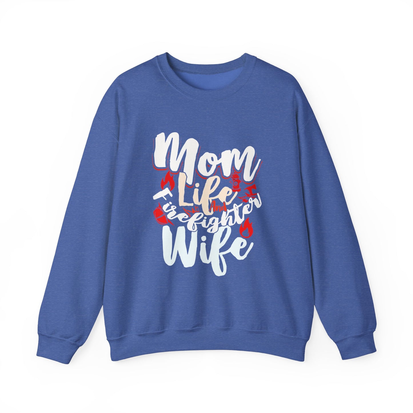 Firefighter Wife Crewneck Sweatshirt - Cozy Apparel for Moms