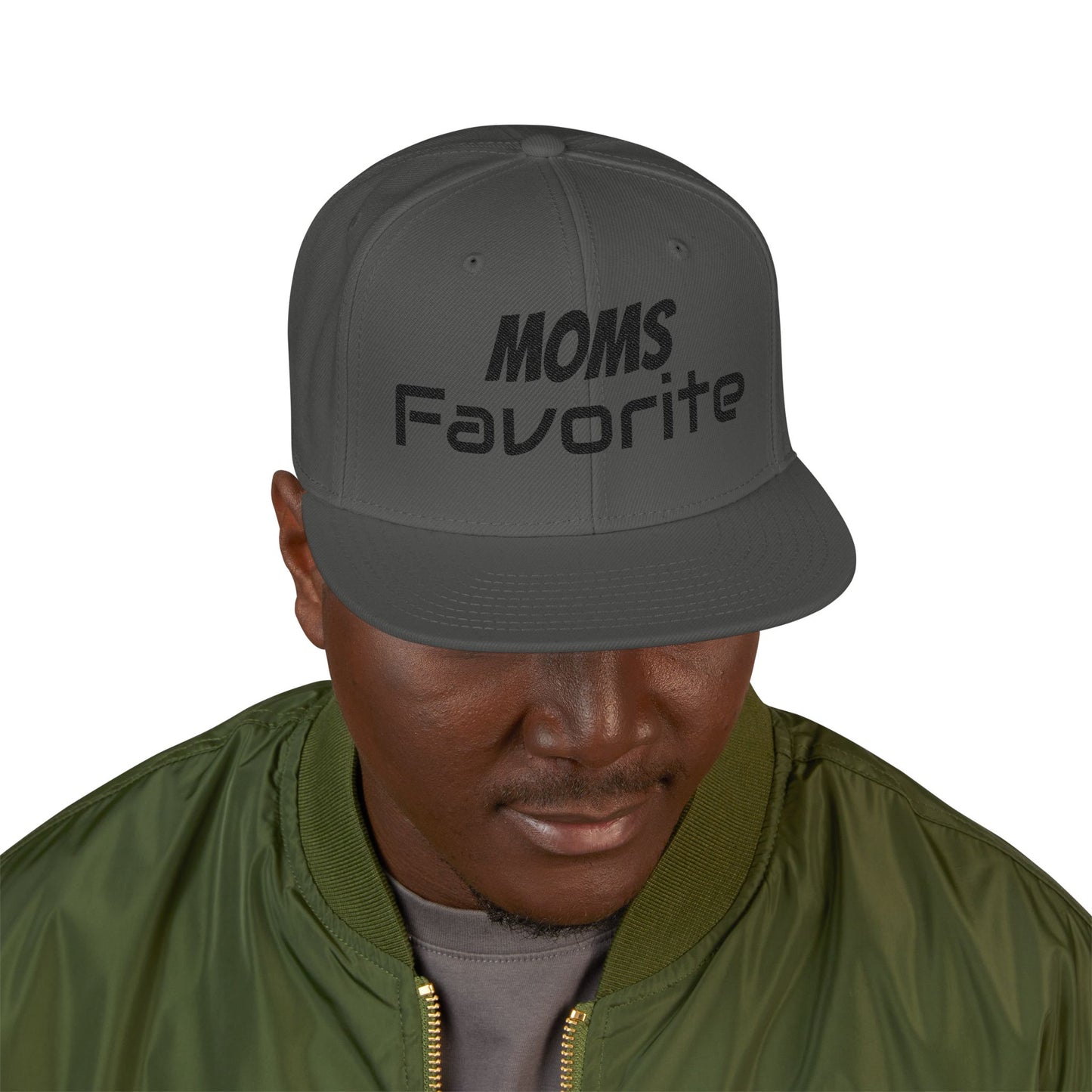 MOM'S FAVORITE Snapback Hat | Stylish Embroidered Cap for Moms | Perfect Gift for Mother's Day, Birthdays, Family Outings, Casual Wear