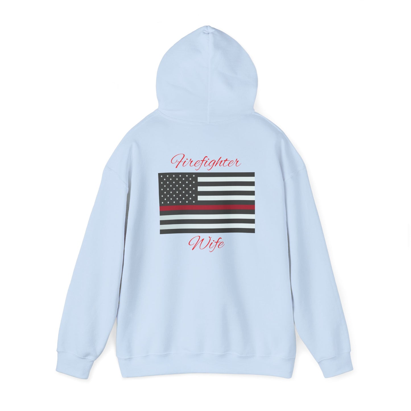 Firefighter Wife Hooded Sweatshirt - Unisex Heavy Blend™ - Support & Honor