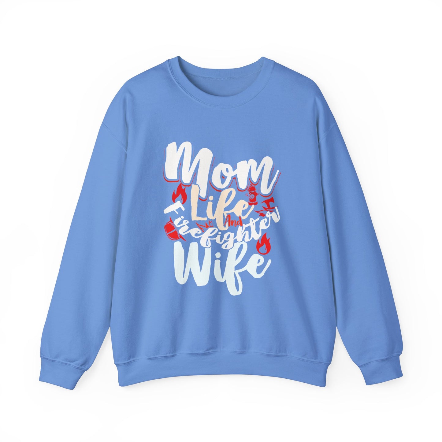 Firefighter Wife Crewneck Sweatshirt - Cozy Apparel for Moms