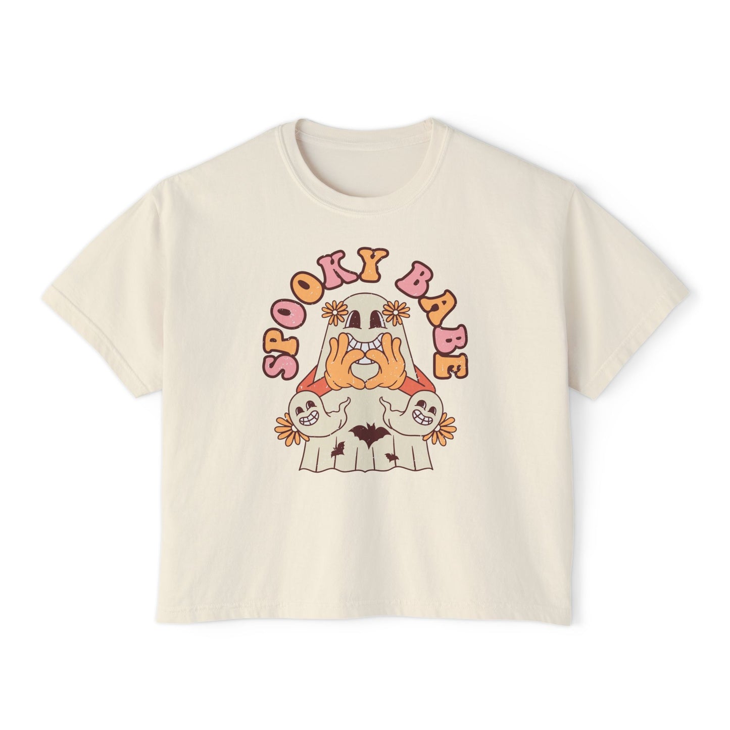 Spooky Babe Women's Boxy Tee | Halloween Shirt, Cute Tee, Graphic Tee, Fall Fashion, Gift for Her