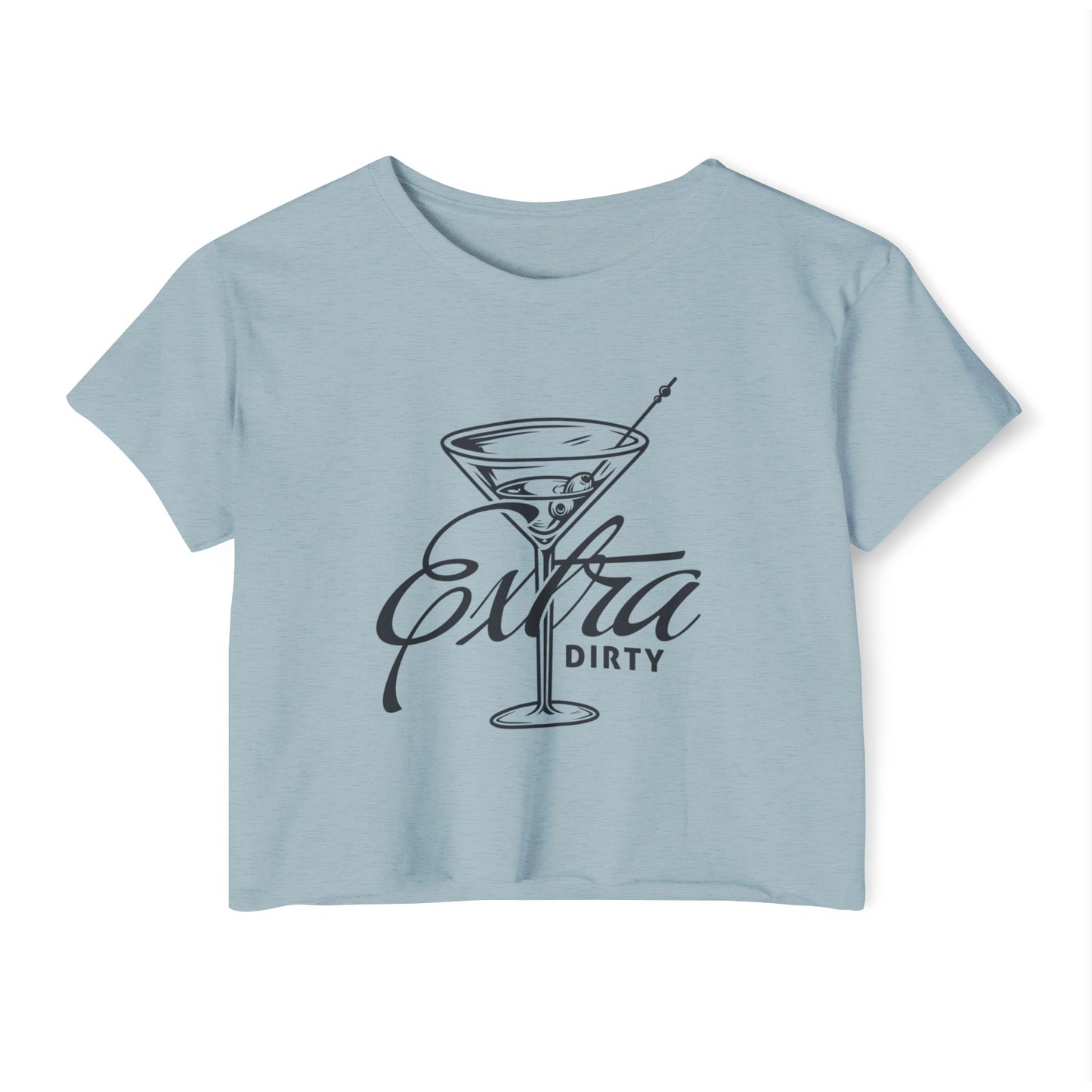 Extra Dirty Cocktail Festival Crop Top | Fun Women's Apparel, Summer Party Shirt, Drink Lover's Top, Gift for Her, Festival Wear