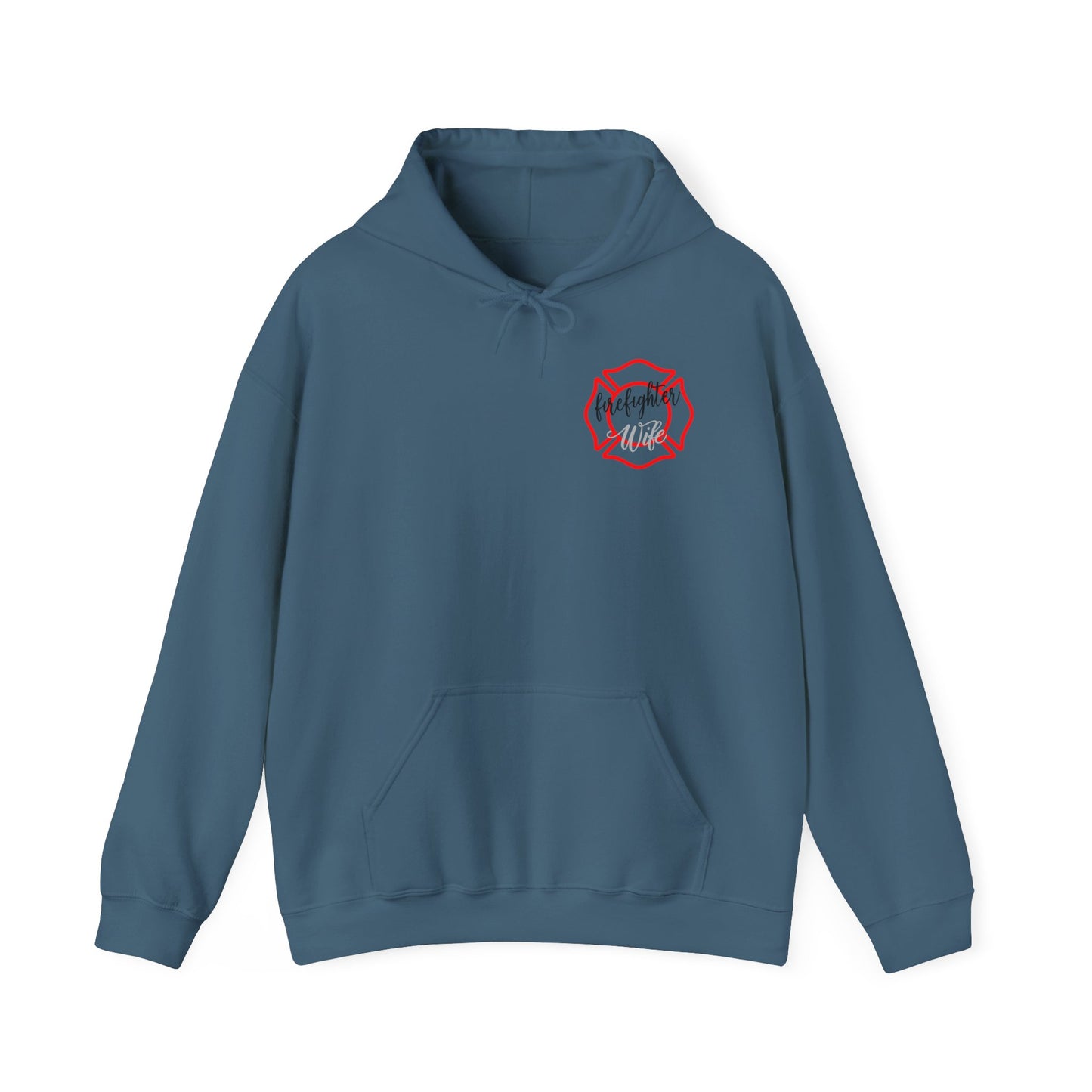 Firefighter Wife Hooded Sweatshirt - Unisex Heavy Blend™ - Support & Honor