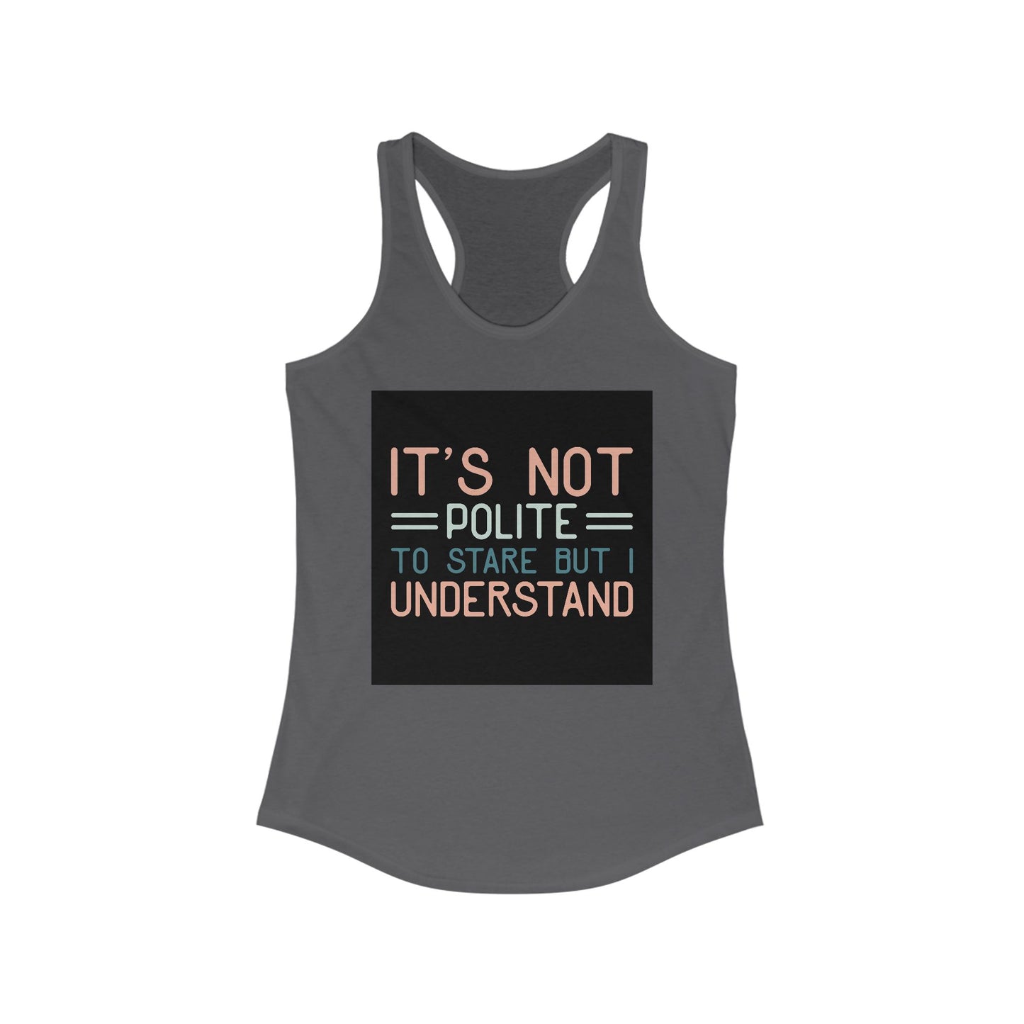 Women's Funny Racerback Tank, Perfect for Summer, Gift for Friends, Casual Wear, Workout Top, Lightweight and Comfy