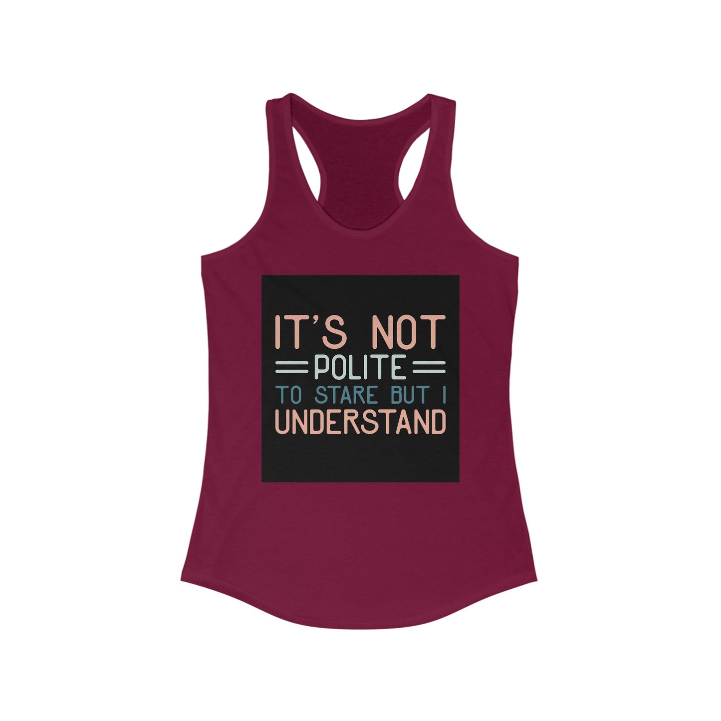 Women's Funny Racerback Tank, Perfect for Summer, Gift for Friends, Casual Wear, Workout Top, Lightweight and Comfy