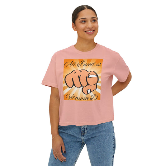 Vitamin D Women's Boxy Tee - Perfect for Sun Lovers