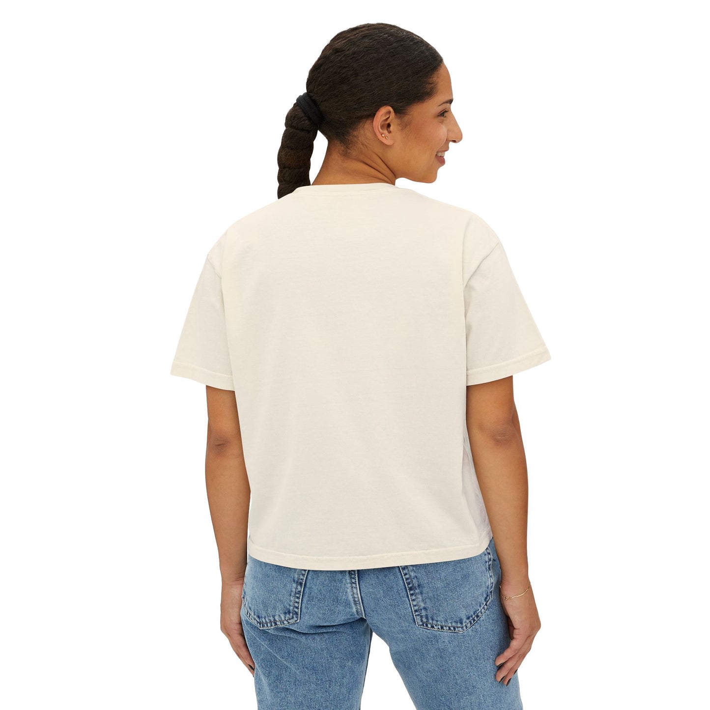 Women's Boxy Tee - Relax We're All Crazy Funny Graphic Top