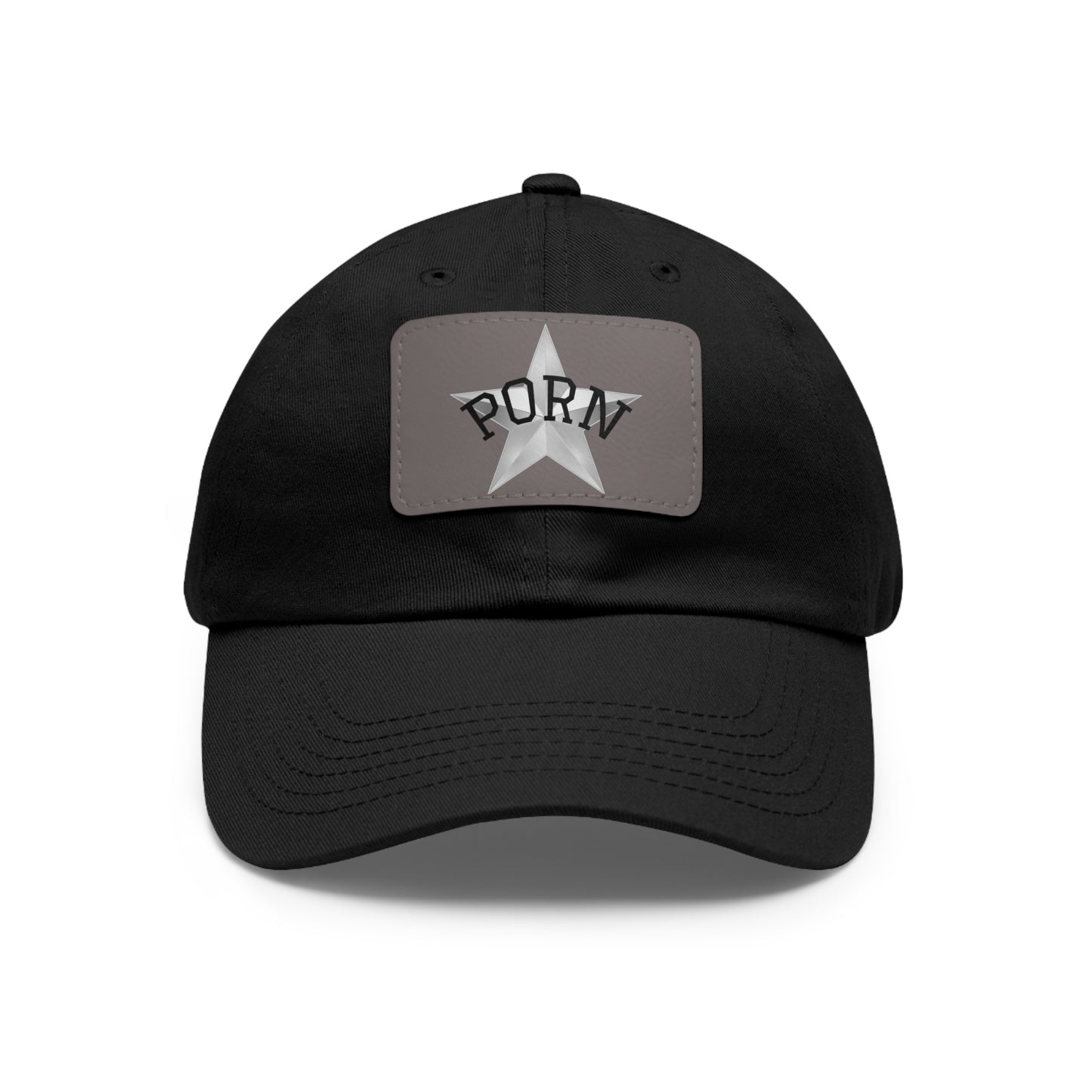 Stylish Dad Hat with Leather Patch, Casual Cap for Men, Summer Accessory, Fun Gift for Dads, Trendy Headwear. fun gifts for her, stylish womens hat