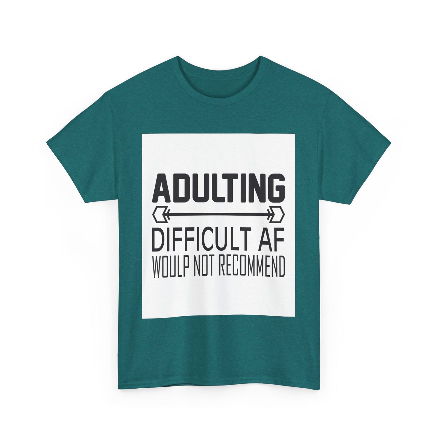 Adulting is Difficult Unisex Heavy Cotton Tee - Humorous T-Shirt for Young Adults