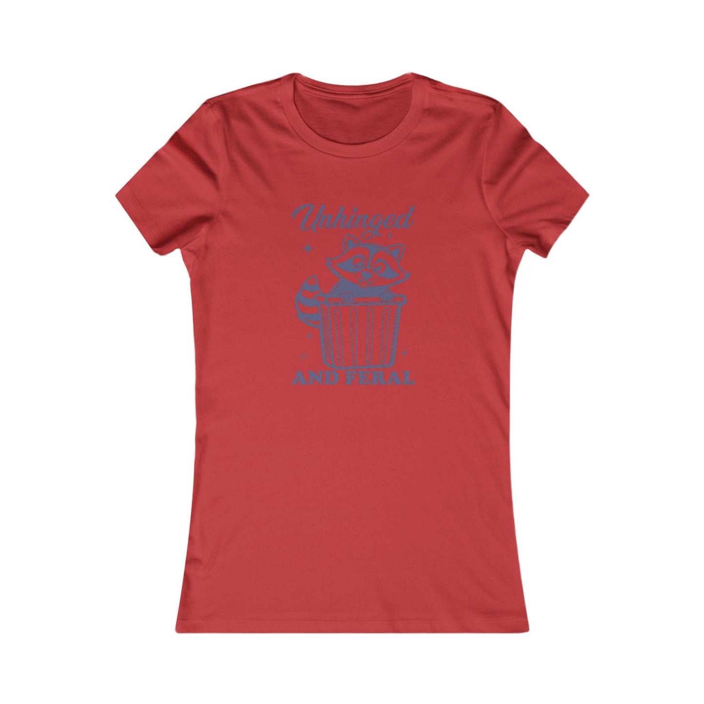 Whimsical Graphic Tee, Unhinged and Feral Shirt, Funny Animal Top, Casual Wear, Gift for Raccoon Lovers, Unique T-shirt