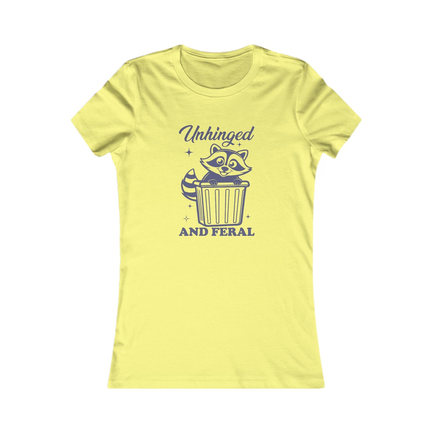 Whimsical Graphic Tee, Unhinged and Feral Shirt, Funny Animal Top, Casual Wear, Gift for Raccoon Lovers, Unique T-shirt
