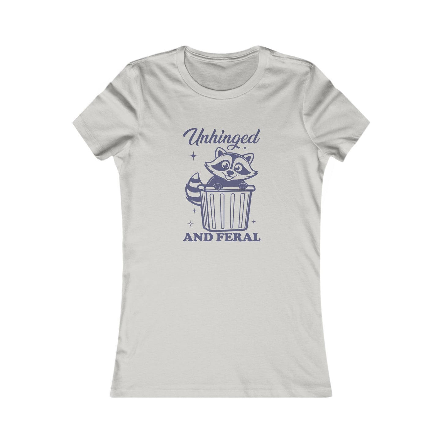 Whimsical Graphic Tee, Unhinged and Feral Shirt, Funny Animal Top, Casual Wear, Gift for Raccoon Lovers, Unique T-shirt