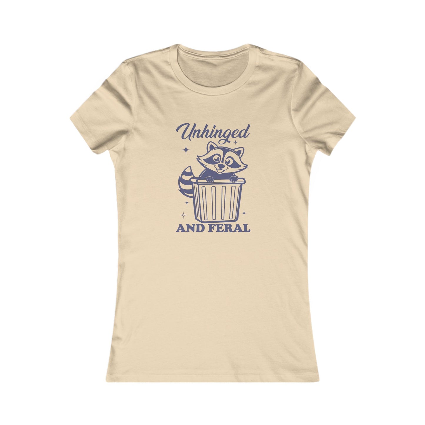 Whimsical Graphic Tee, Unhinged and Feral Shirt, Funny Animal Top, Casual Wear, Gift for Raccoon Lovers, Unique T-shirt