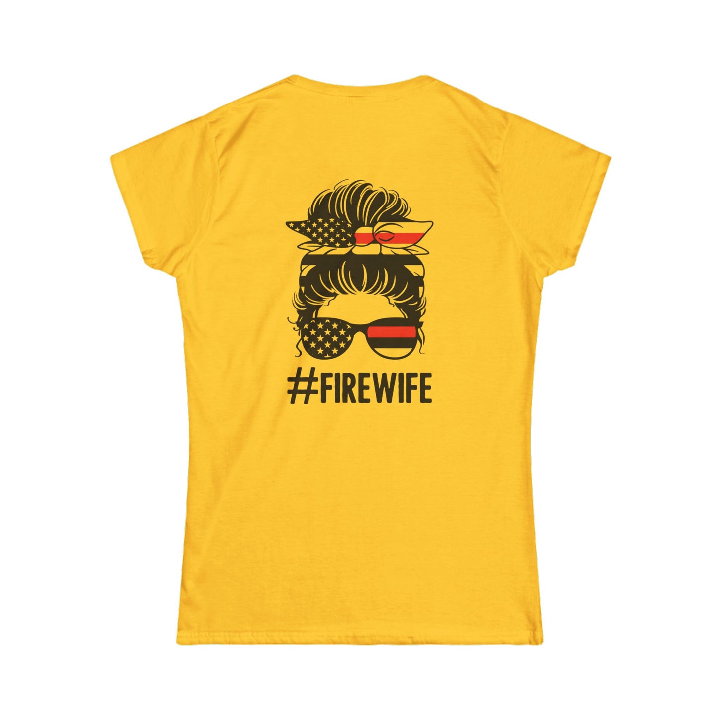 Firefighter Wife Softstyle Tee - #FireWife Graphic T-Shirt