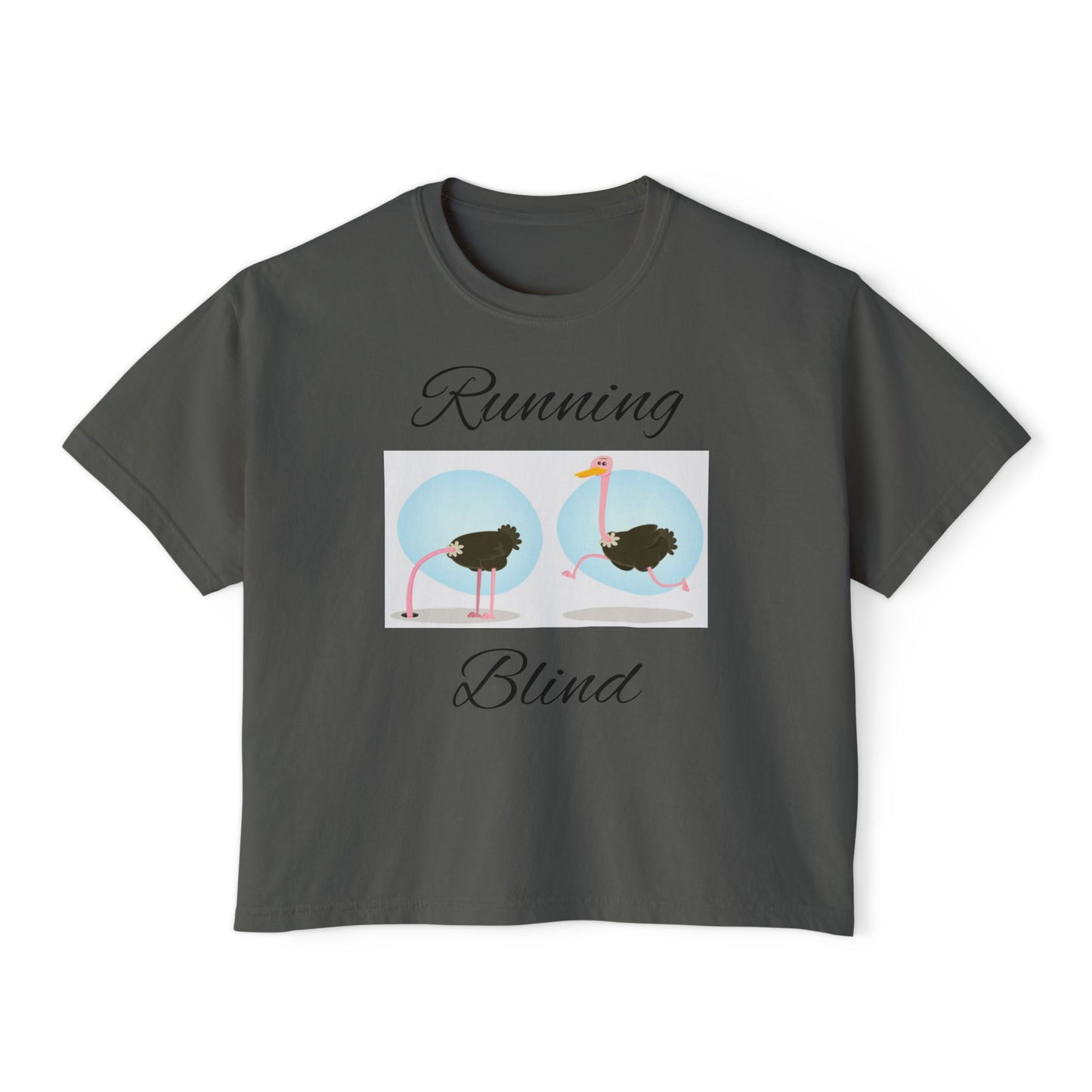 Women's Boxy Tee - Boxy Running Blind Tee
