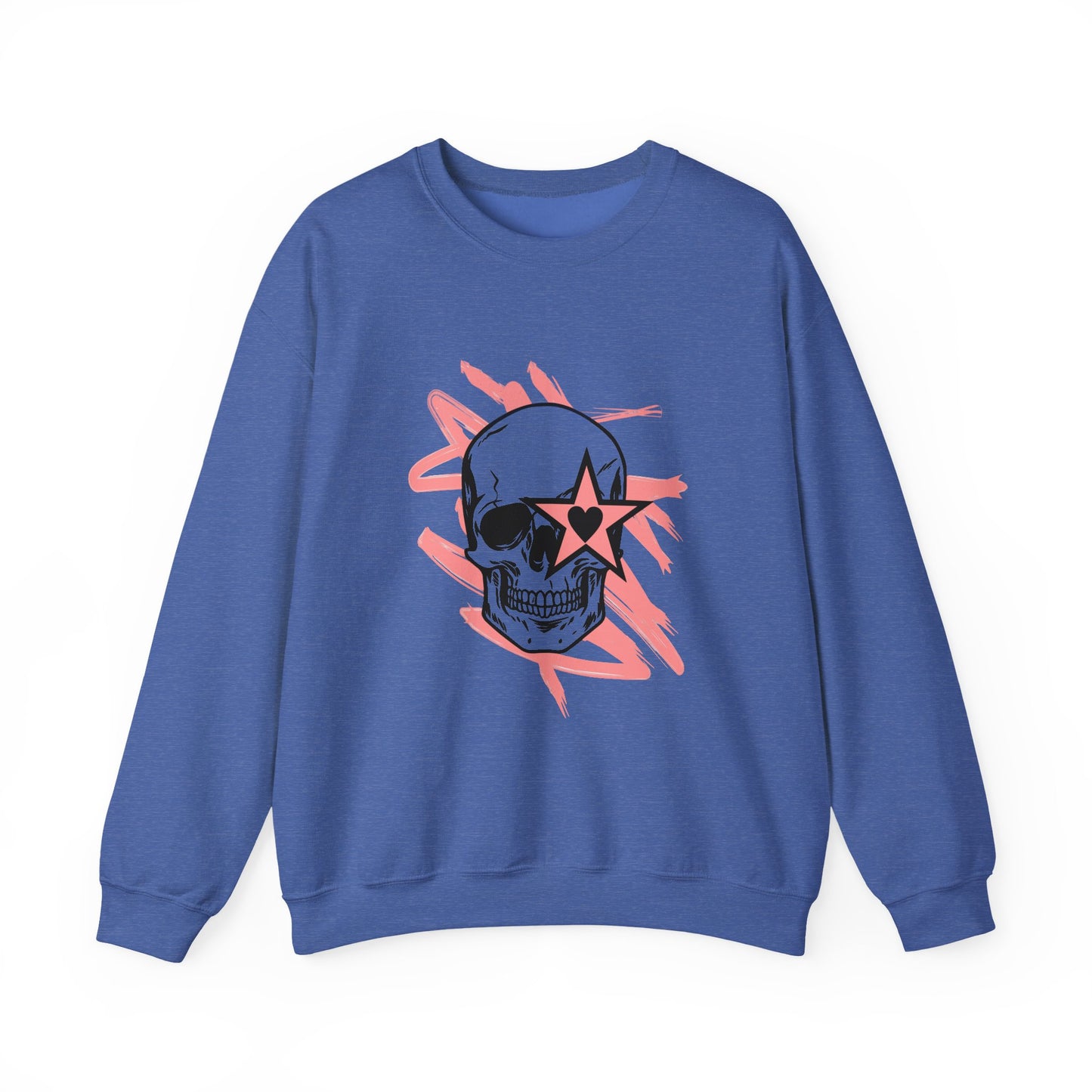 Edgy Skull Graphic Crewneck Sweatshirt - Unisex Heavy Blend™