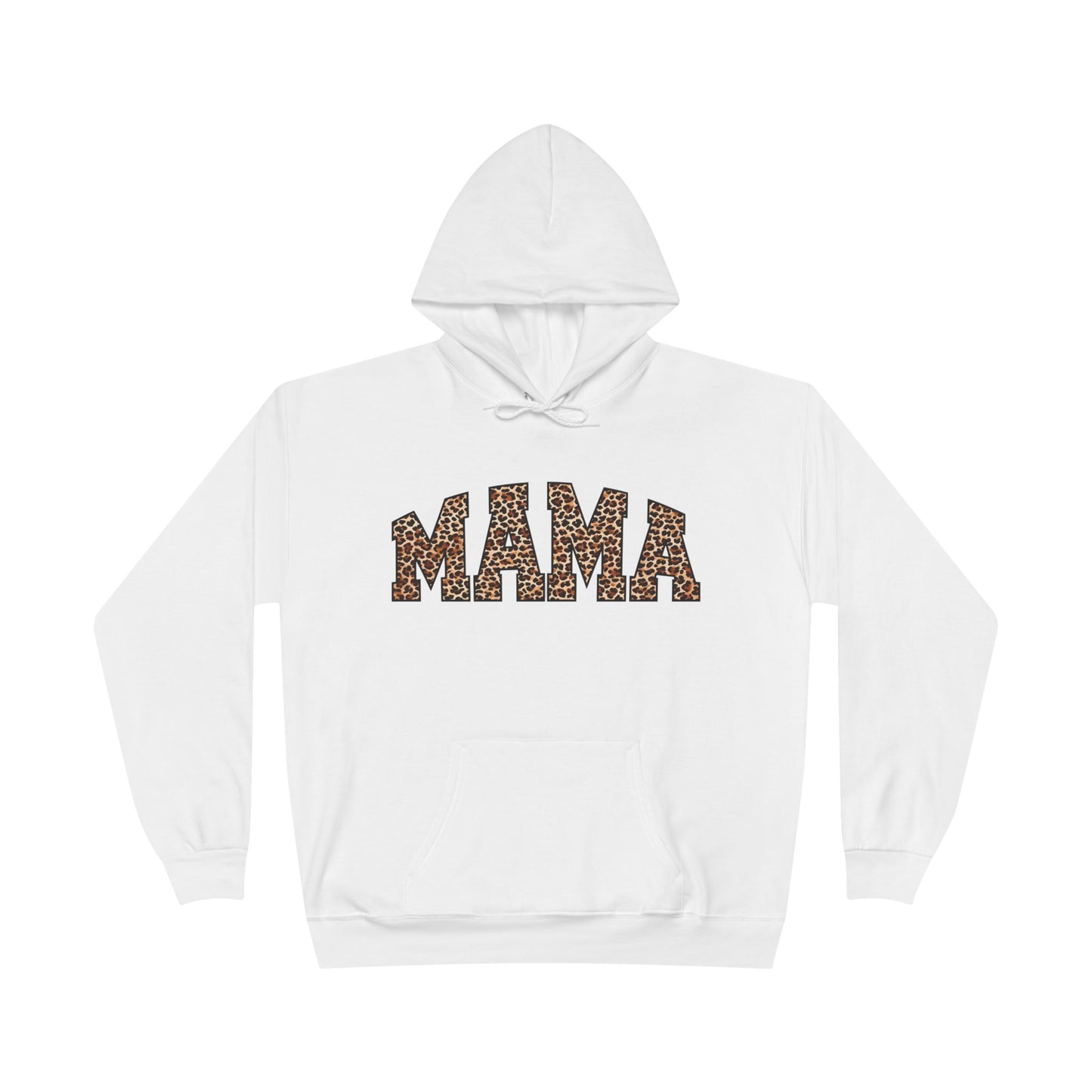 Leopard Print Mama Hoodie - Unisex EcoSmart® Pullover Sweatshirt