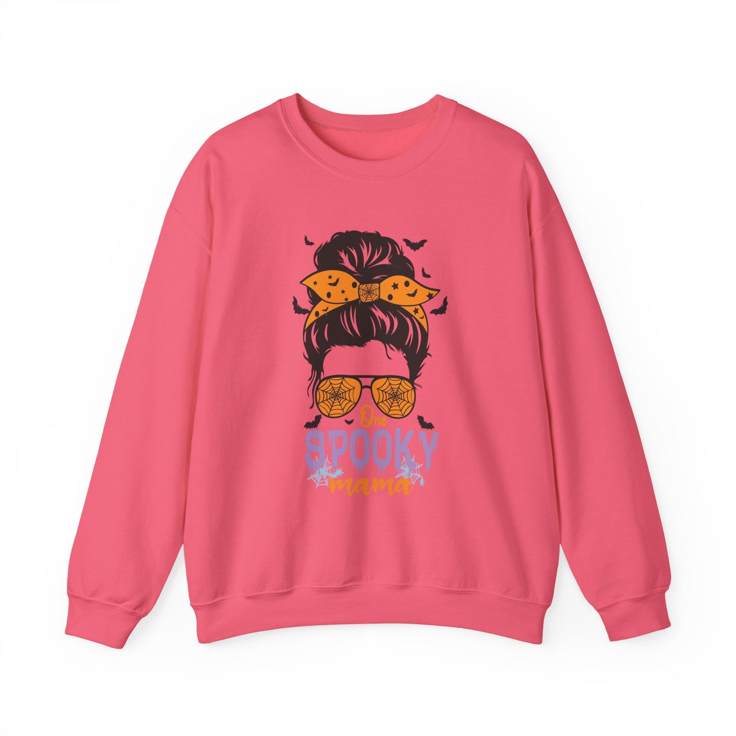 Spooky Mama Crewneck Sweatshirt, Halloween Sweatshirt, Cozy Fall Apparel, Gift for Moms, Trendy Halloween Outfit