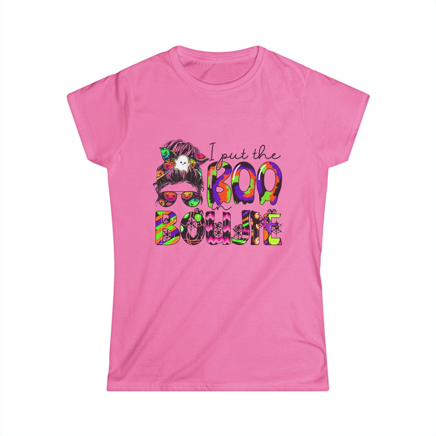 I Put The Boo-tiful in Boo-lie Women's Softstyle Tee - Fun Playful Shirt for Halloween & Everyday Wear