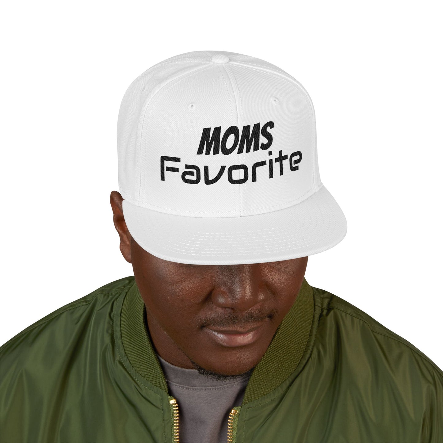 MOM'S FAVORITE Snapback Hat | Stylish Embroidered Cap for Moms | Perfect Gift for Mother's Day, Birthdays, Family Outings, Casual Wear