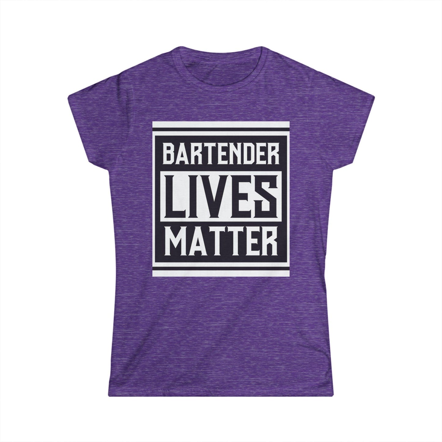 Bartender Lives Matter Women's Softstyle Tee - Empowering T-Shirt for Bartenders and Allies