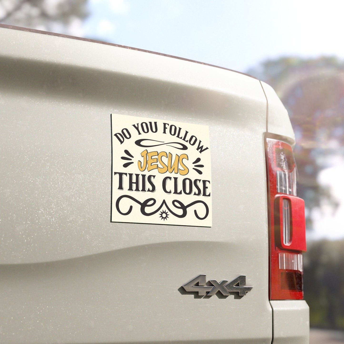 Jesus Car Magnet - Faith-Based Vehicle Decor, Christian Gift, Religious Car Accessory, Spiritual Style