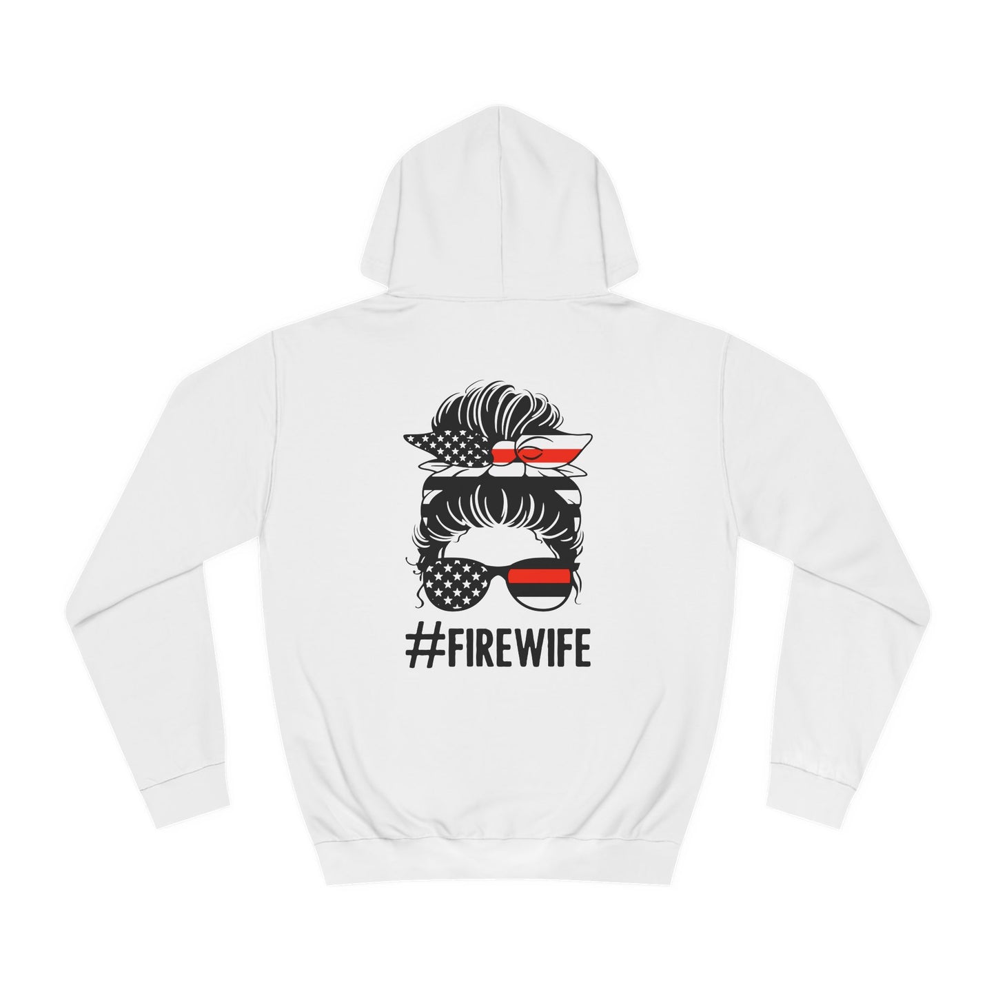 Firefighter Wife Unisex College Hoodie – Stylish Comfort for Celebrating Love & Dedication