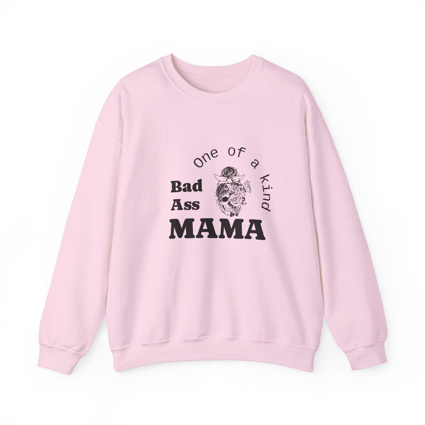 Bad Ass Mama Crewneck Sweatshirt - Unisex Heavy Blend