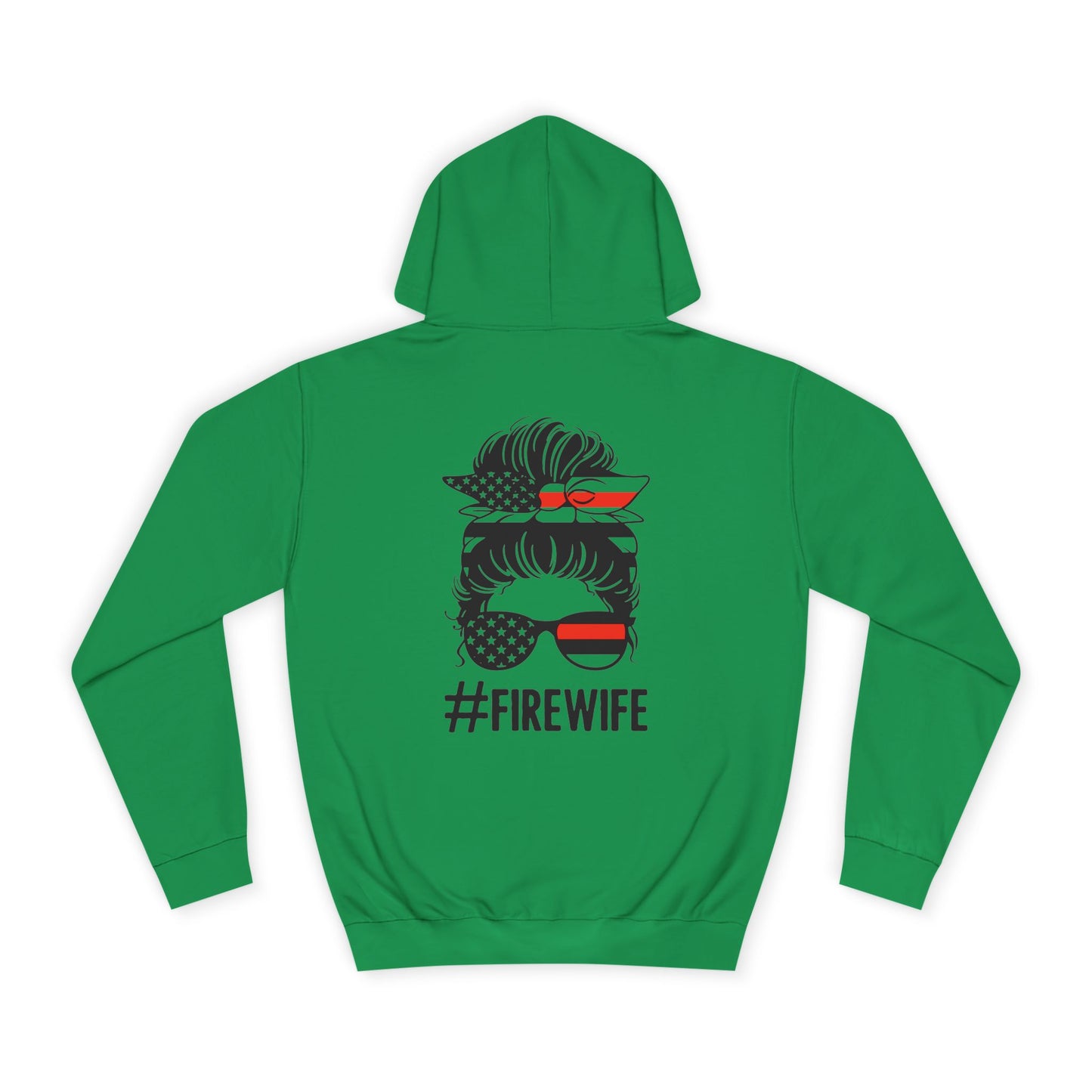 Firefighter Wife Unisex College Hoodie – Stylish Comfort for Celebrating Love & Dedication