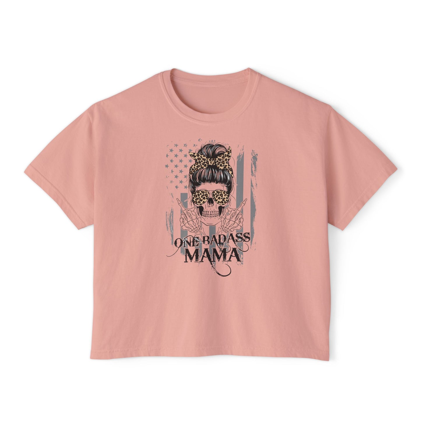 One Badass Mama Women's Boxy Tee | Cool and Comfortable Graphic Tee for Moms