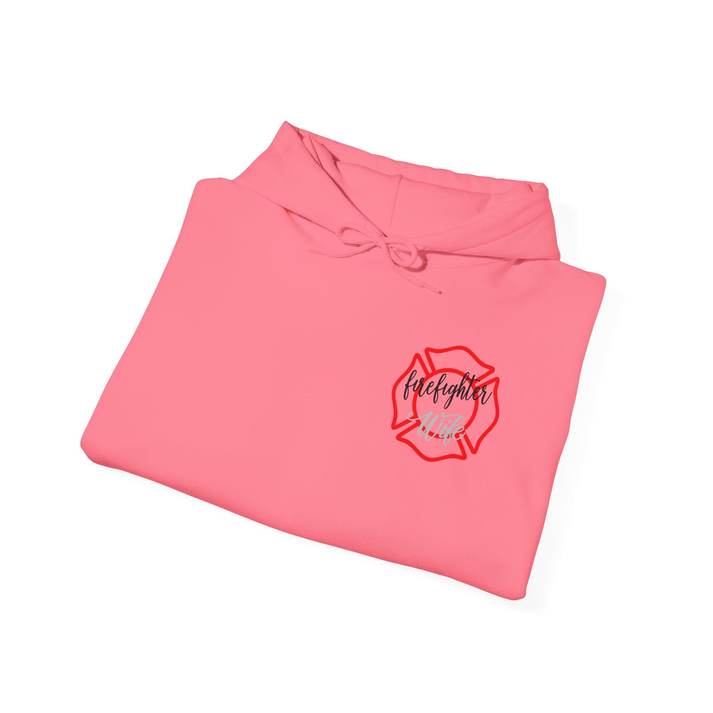 Firefighter Wife Hooded Sweatshirt - Unisex Heavy Blend™ - Support & Honor