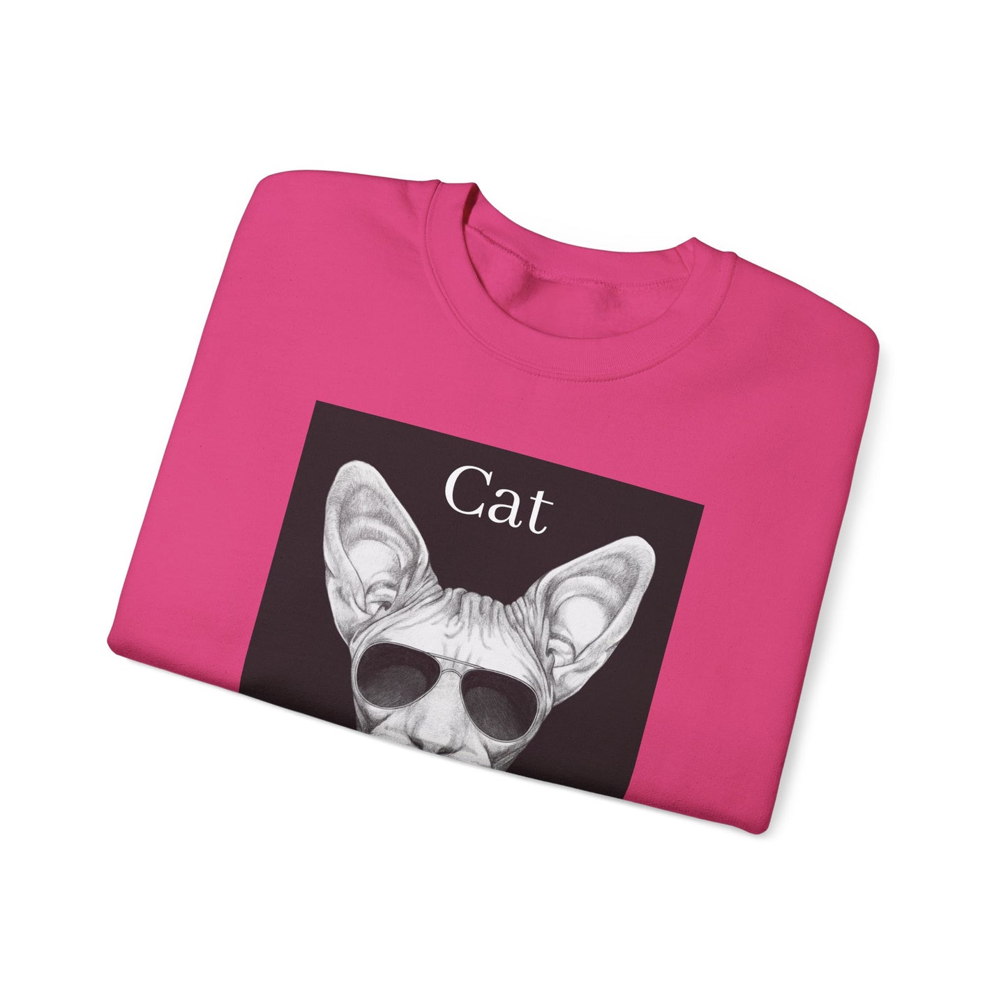 Cat Boss Unisex Crewneck Sweatshirt - Funny Cat Graphic Pullover