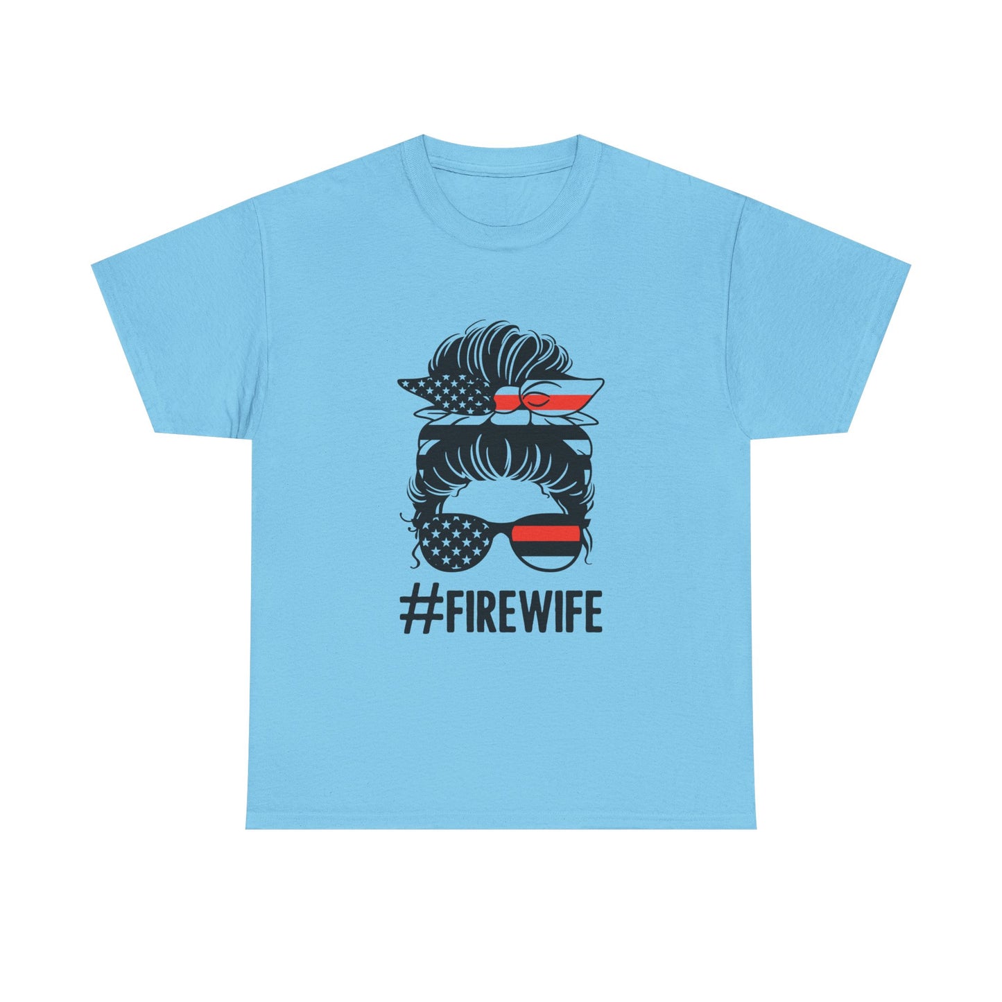 Firefighter Spouse Unisex Heavy Cotton Tee - #FIREWIFE Graphic Shirt