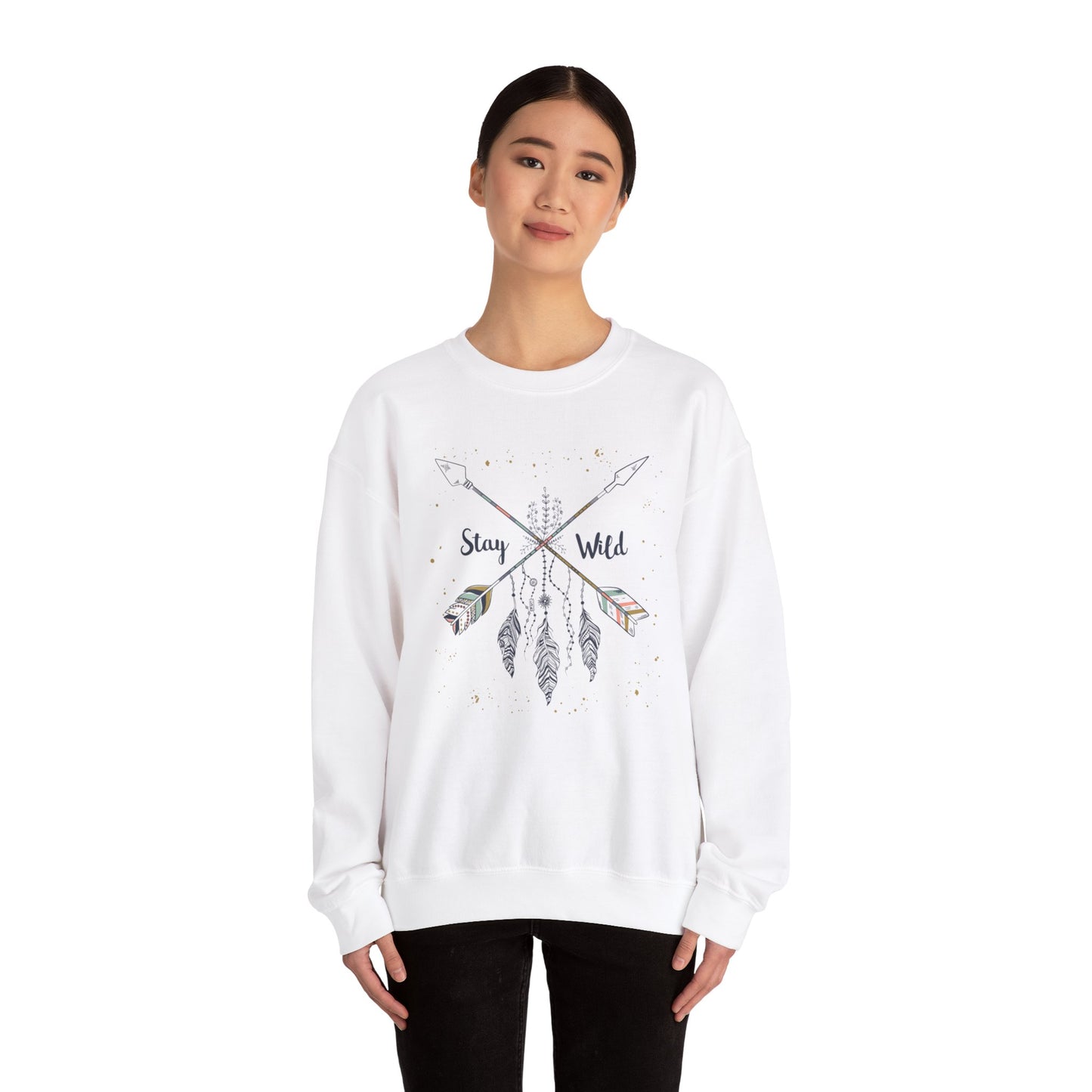 Unisex Crewneck Sweatshirt - Stay Wild Design
