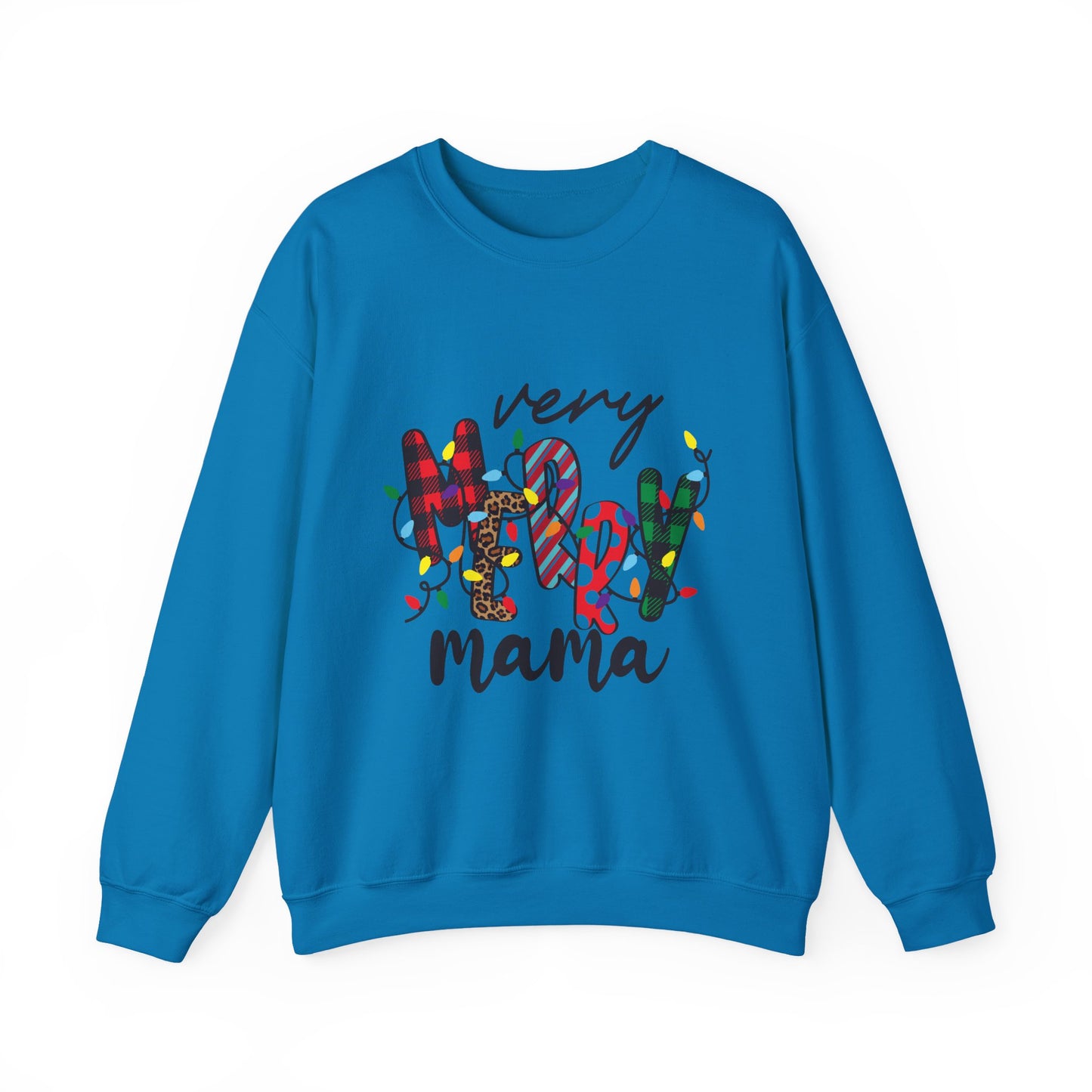 Very Merry Mama Sweatshirt | Christmas Mom Holiday Crewneck