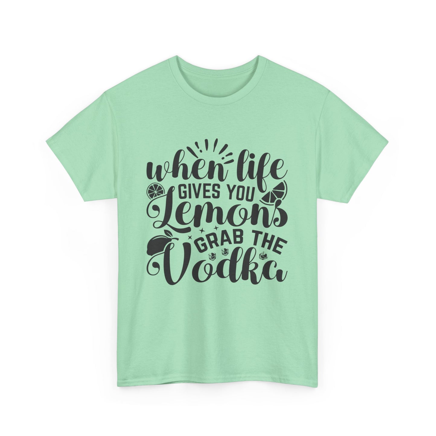 Funny Lemon Vodka Unisex Heavy Cotton Tee