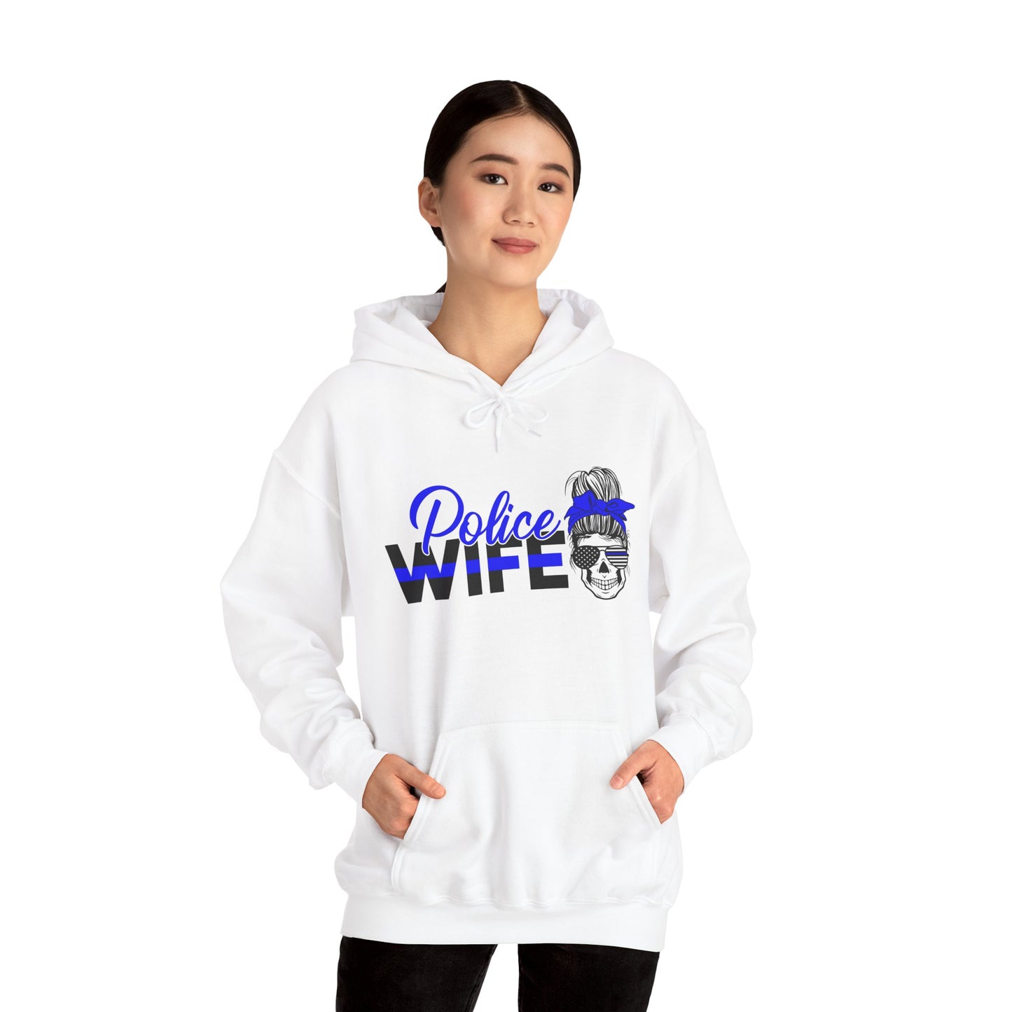 Police Wife Hooded Sweatshirt - Unisex Heavy Blend™