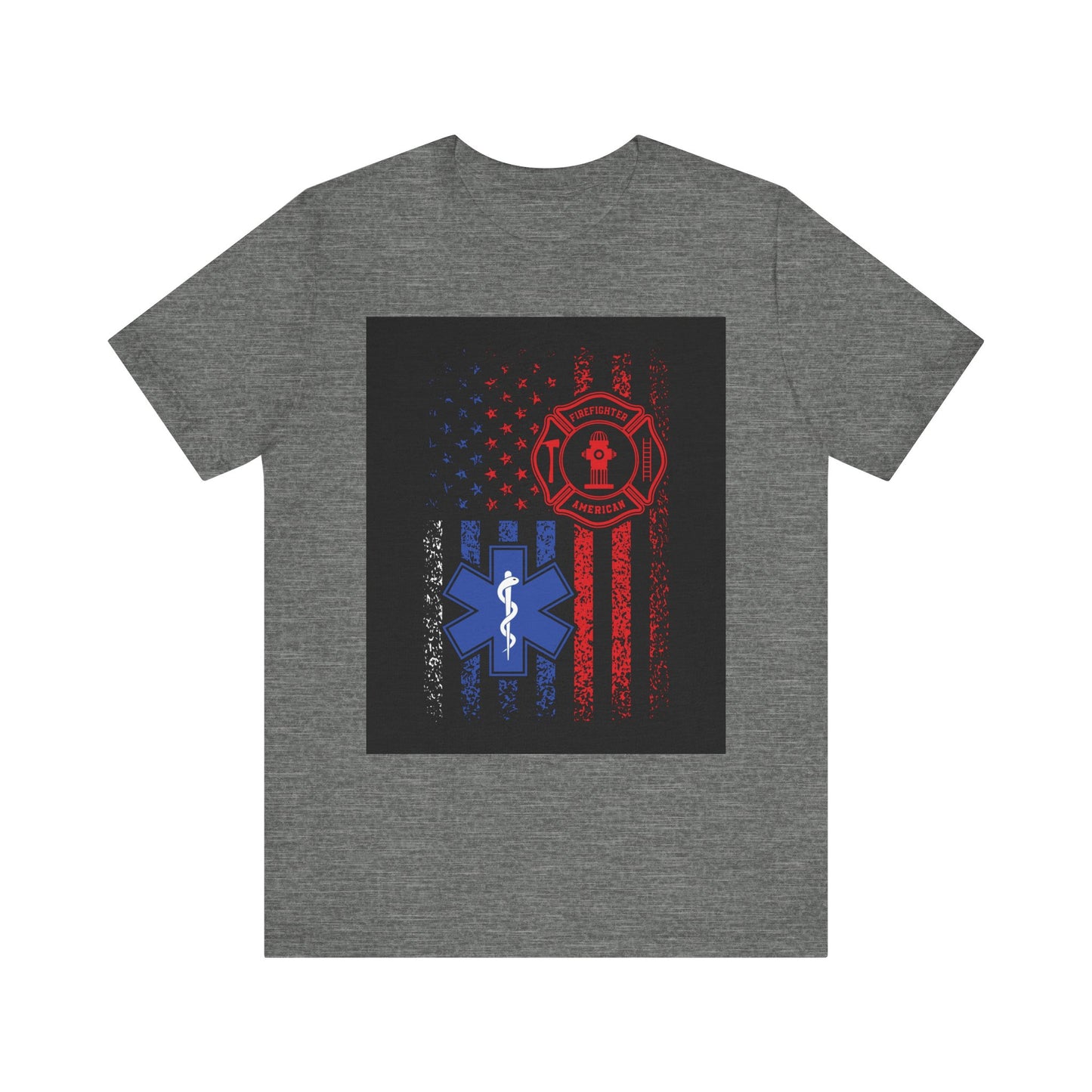 Patriotic First Responder Tee - Support Firefighters & EMTs