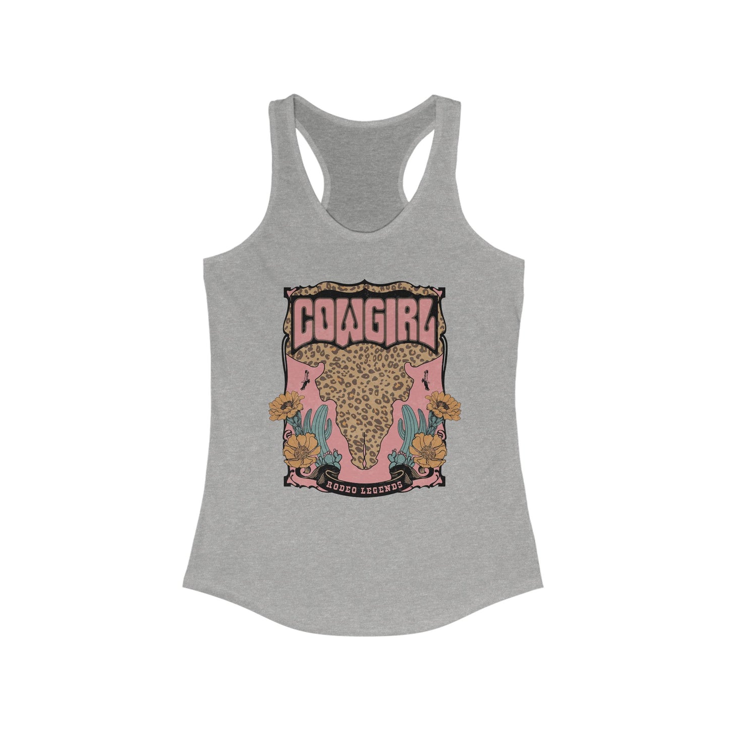 Cowgirl Graphic Racerback Tank - Trendy Western Style for Women