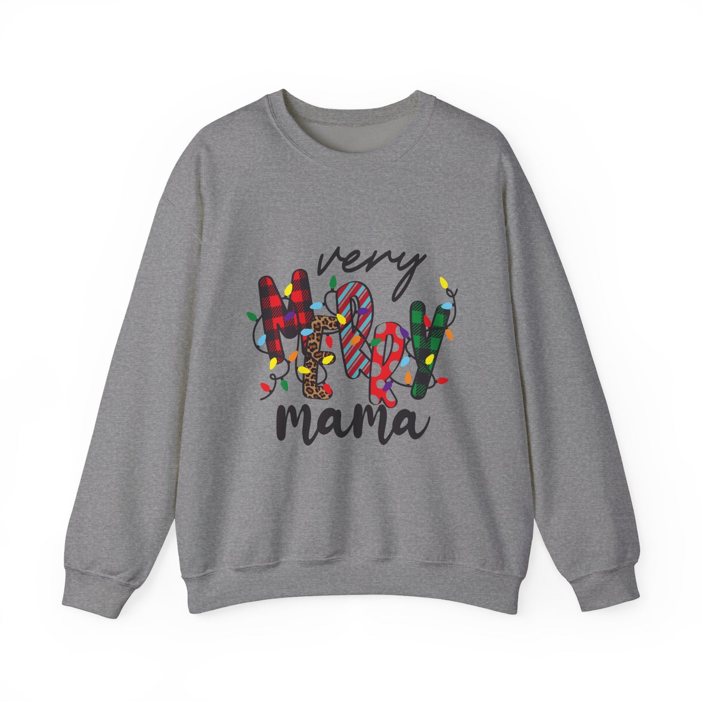 Very Merry Mama Sweatshirt | Christmas Mom Holiday Crewneck