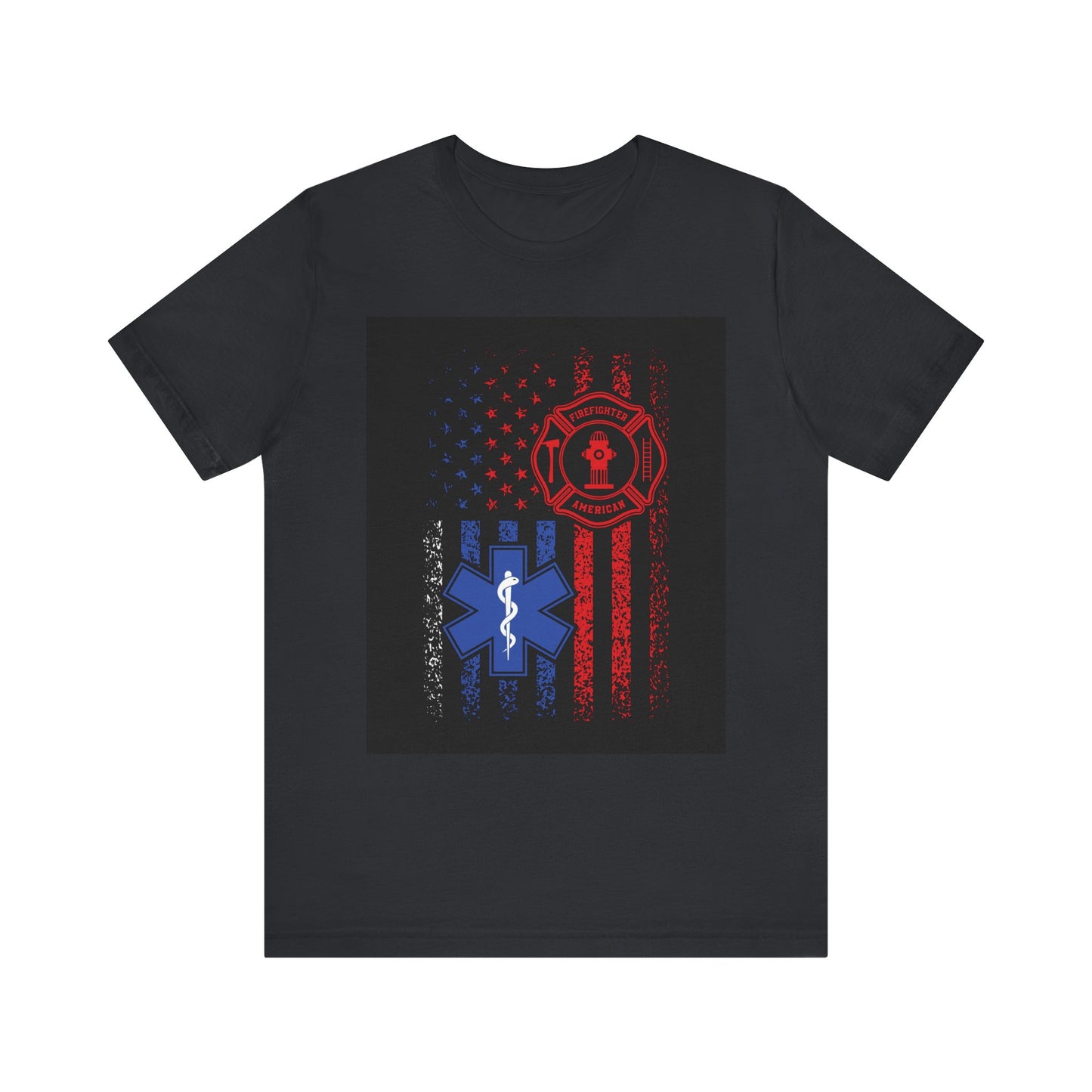 Patriotic First Responder Tee - Support Firefighters & EMTs